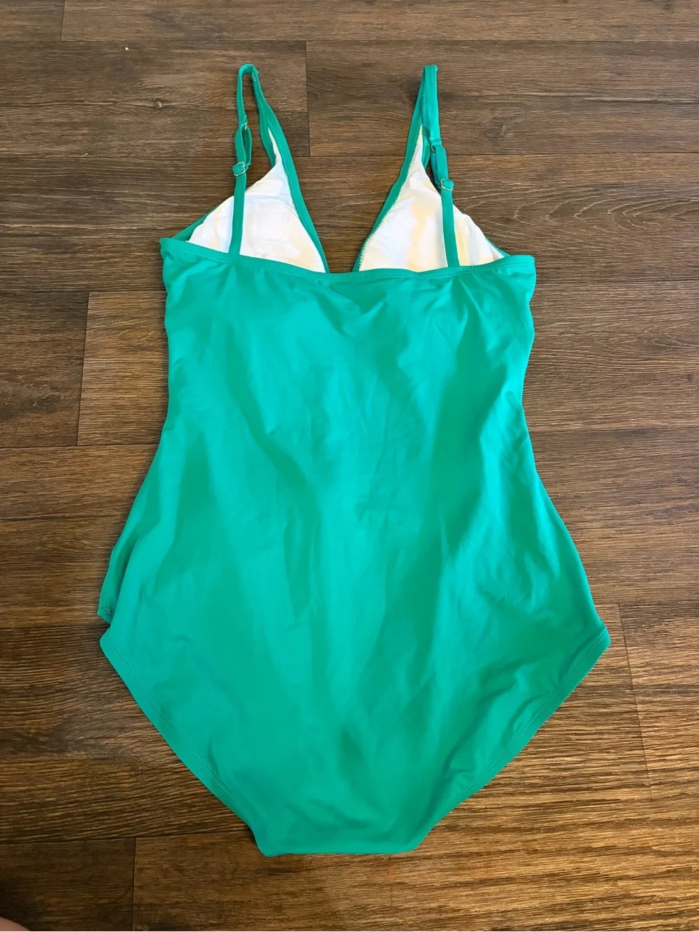 Tommy Bahama Women's One Piece Swimsuit Emerald Green, Padded Cups, Size 14 - Picture 4 of 6